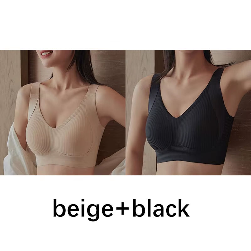 1/2PCS Seamless Push up Bra for Woman Wireless Bralette Soft Comfortable Breathable Lingerie for Large & Small Bust