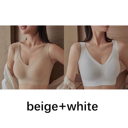 1/2PCS Seamless Push up Bra for Woman Wireless Bralette Soft Comfortable Breathable Lingerie for Large & Small Bust